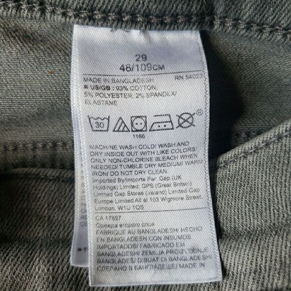 Banana Republic Women's Size 29 Jeans Premium Distressed Skinny Fit Gray - Picture 8 of 13